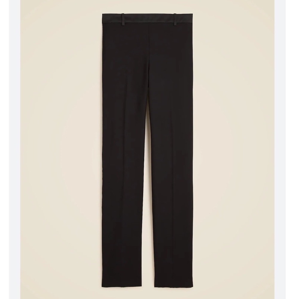 J. Crew Favorite Fit Tollegno 1900 Italian Wool Black Work Pants Size 12